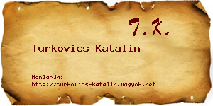 Turkovics Katalin névjegykártya